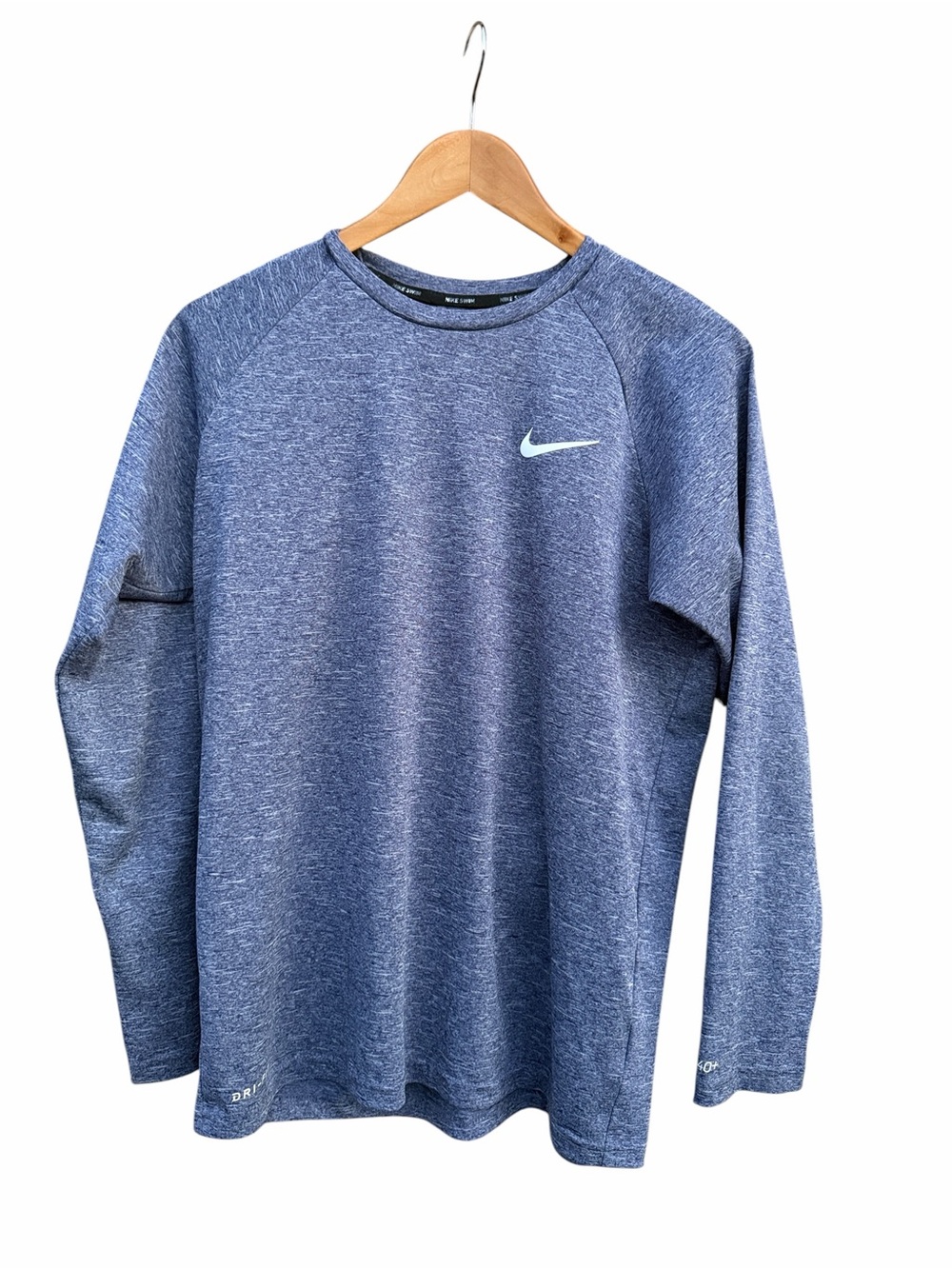 Nike swim blue long sleeve T-shirt, size small